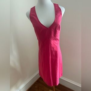 JCREW VNECK PINK DRESS